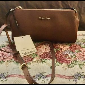 Calvin Klein Saffiano Leather Crossbody